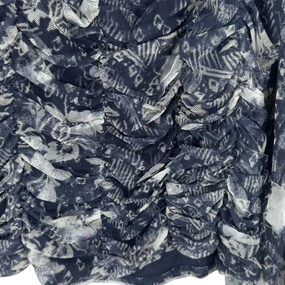 Free People Lilia Women's Top‎ Smocked Cropped Sz L